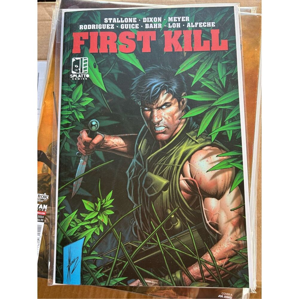 RAMBO First Kill graphic novel, hard to find comic.  Stallone